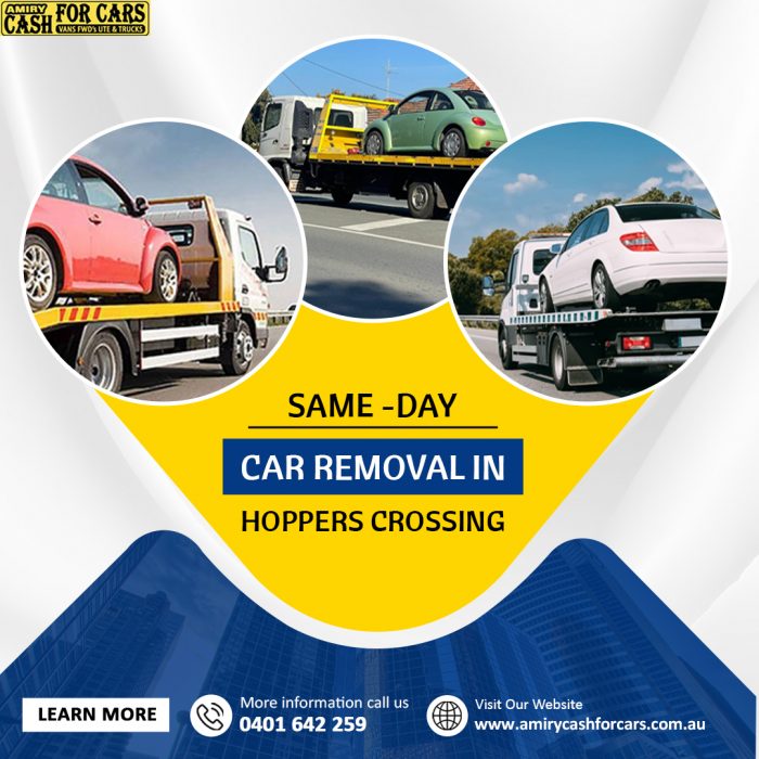 Same-Day Car Removal in Hoppers Crossing