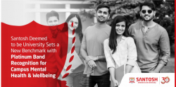 Santosh Deemed to be University Sets a New Benchmark with Platinum Band Recognition for Campus M ...
