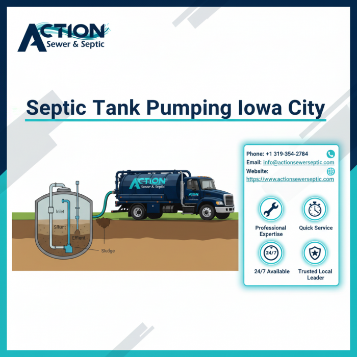 Septic Tank Pumping Iowa City – Same-Day Emergency Pumping & Maintenance