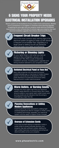 6 Signs Your Property Needs Electrical Installation Upgrades
