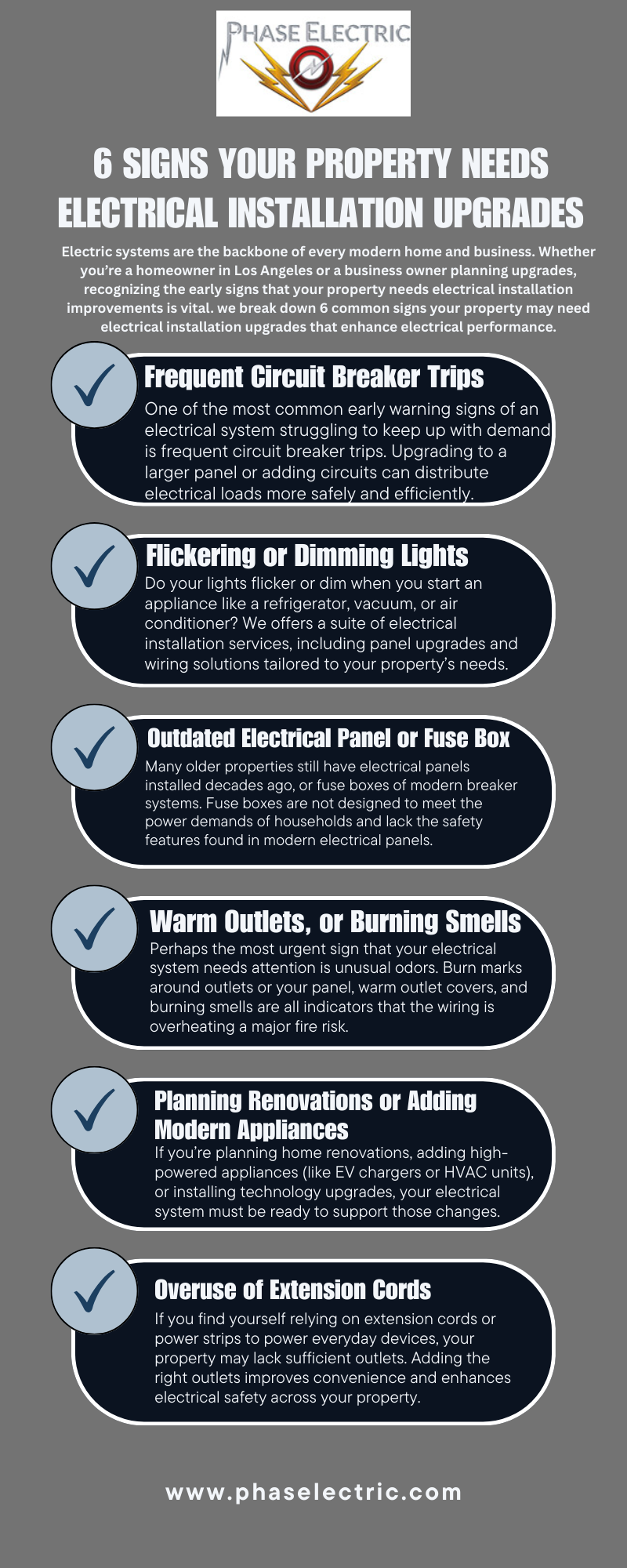 6 Signs Your Property Needs Electrical Installation Upgrades