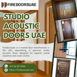 Studio Acoustic Doors UAE | High-Performance Soundproof Doors by Firedoorsuae