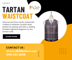Classic Tartan Waistcoat for Traditional Scottish Wear