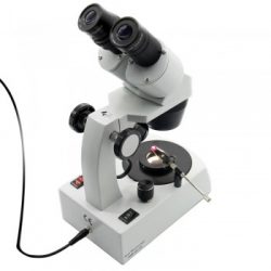 Gemology Stereo Binocular Microscope 20X-40X Magnification for Jewelry & Gem Identification