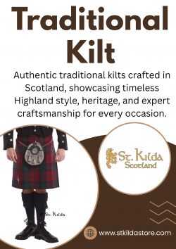 Traditional Kilt Crafted with Authentic Scottish Heritage