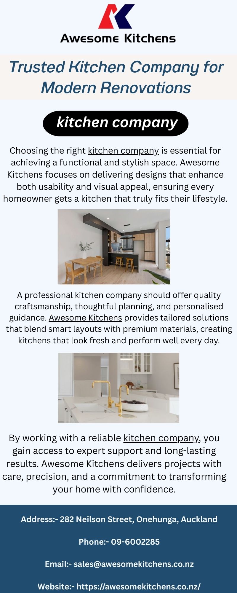 Trusted Kitchen Company for Modern Renovations