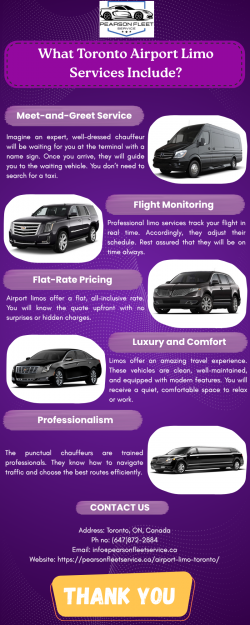 What Toronto Airport Limo Services Include?