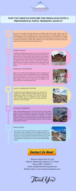 Why You Should Explore the Himalayas with a Professional Nepal Trekking Agency?