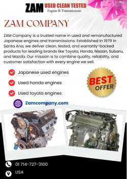 Dependable Nissan Used Engines for Sale – Zam Company
