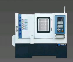 Conjoined 45 Degree Oblique Gauge Cutter Slant Bed CNC Lathe