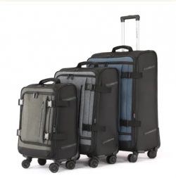 Good Quality Nylon Material 4 Double Wheels 3pcs Luggage Set﻿
