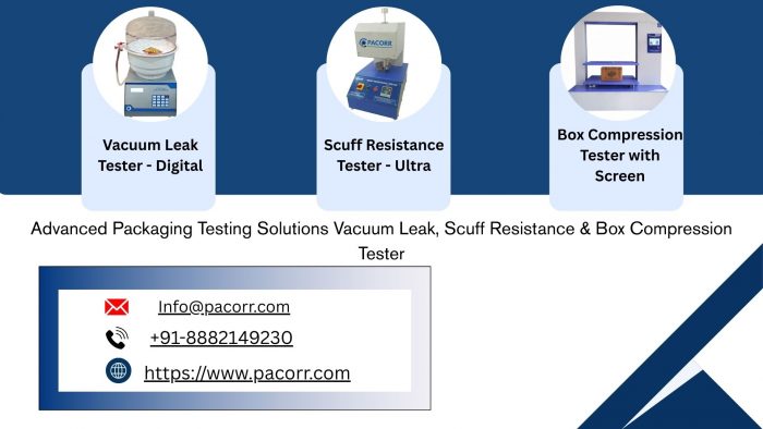 Vacuum Leak Tester, Scuff Resistance Tester & Box Compression Tester with Screen