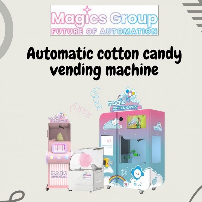 Automatic Cotton Candy Vending Machine for Entertainment Spots