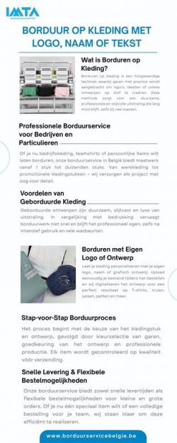 Borduur Op Kleding Met Logo , Naam of Tekst