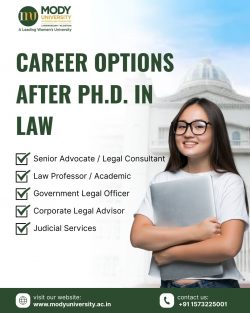Career Options After Ph.D. in Law