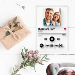 Personalized spotify keychain gifts