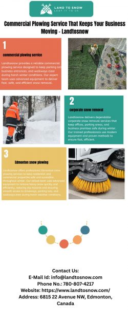 Commercial Plowing Service That Keeps Your Business Moving – Landtosnow