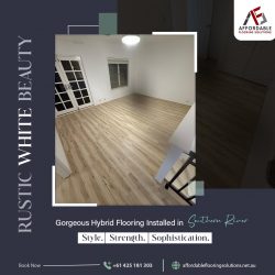 Gorgeous Rustic White Hybrid Flooring in Southern River