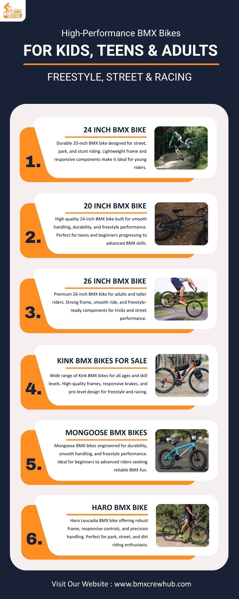 High-Performance BMX Bikes for Kids, Teens & Adults | Freestyle, Street & Racing