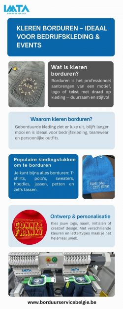 Kleren Borduren – Ideaal Voor Bedrijfskleding Events