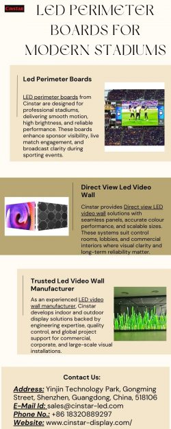 Stadium Grade LED Perimeter Boards from Cinstar Display