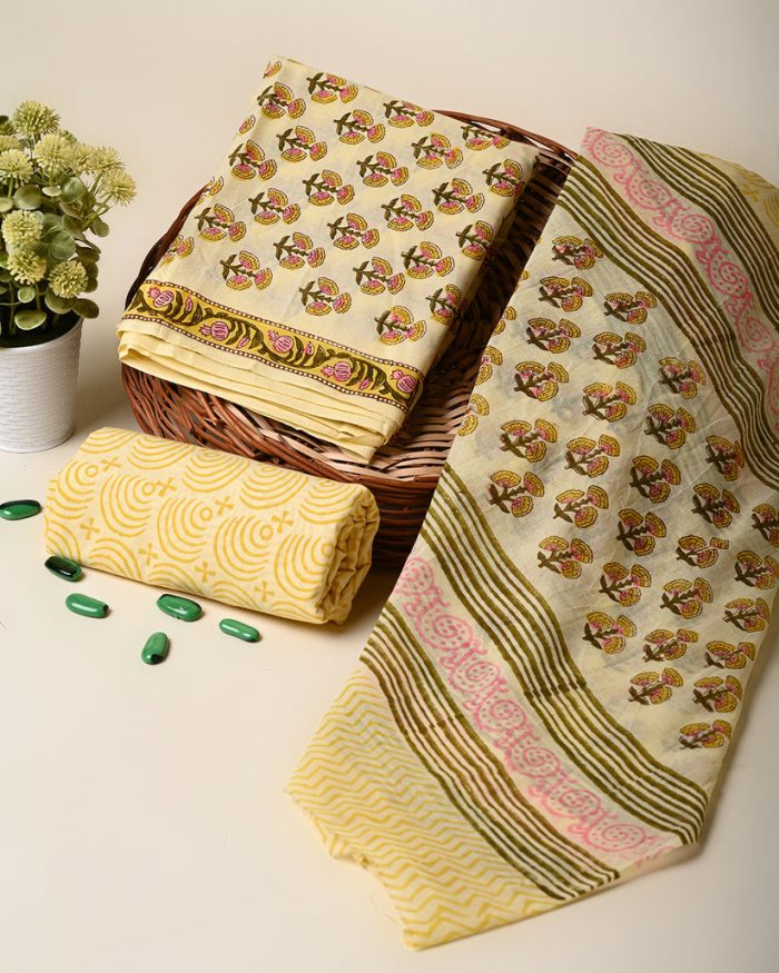 Shop Designer Cotton Suits with Stylish Dupatta for Women