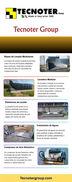 Lavadero modular para camiones y maquinaria de obra