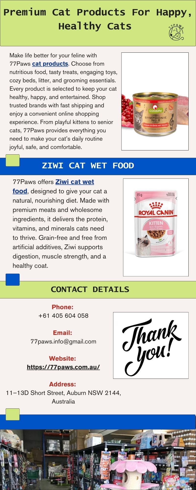 Premium Cat Products For Happy, Healthy Cats – 77Paws