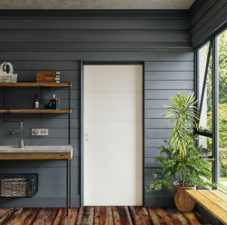 High-End Solid Wood Lacquer Modern Bedroom Door