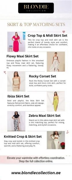 Skirt and Top Matching Set