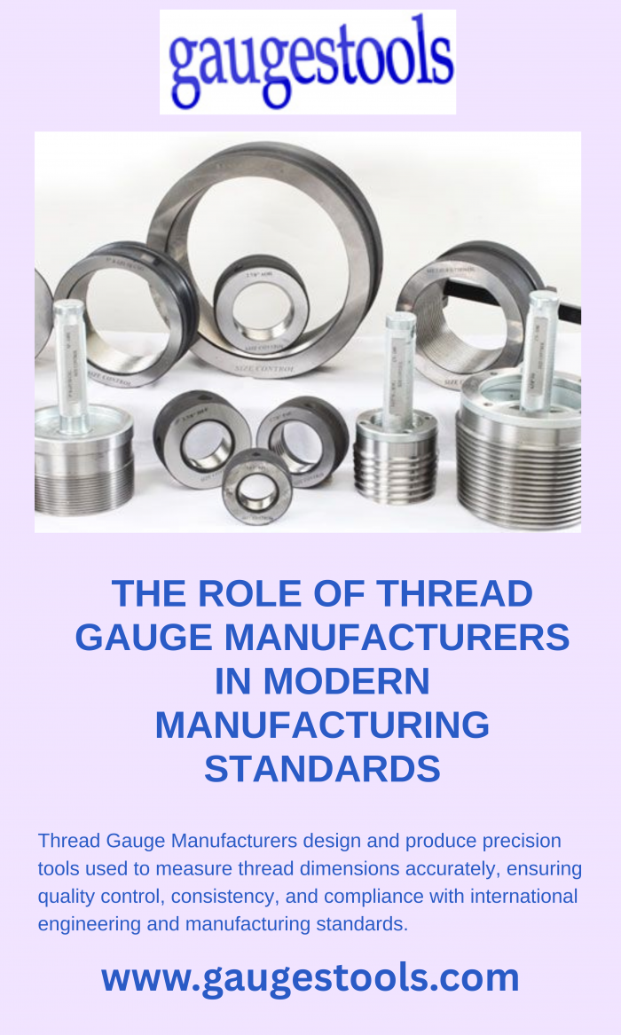 The Role of Thread Gauge Manufacturers in Modern Manufacturing Standards