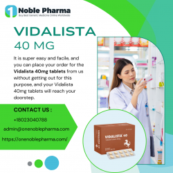 Vidalista 40 mg Tablets | Buy Tadalafil 40 mg Online for ED Treatment!