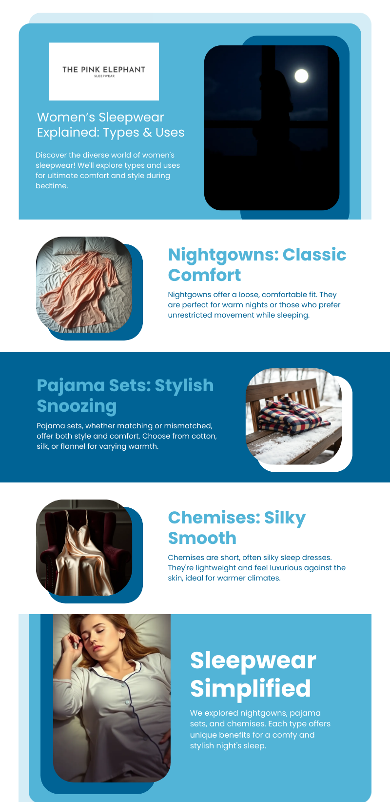 Women’s Sleepwear Explained: Types & Uses