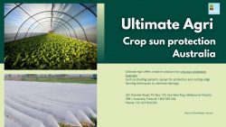 Crop sun protection Australia