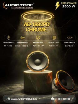 Audiotone AD-1882PD | 2500W RMS Professional Subwoofer