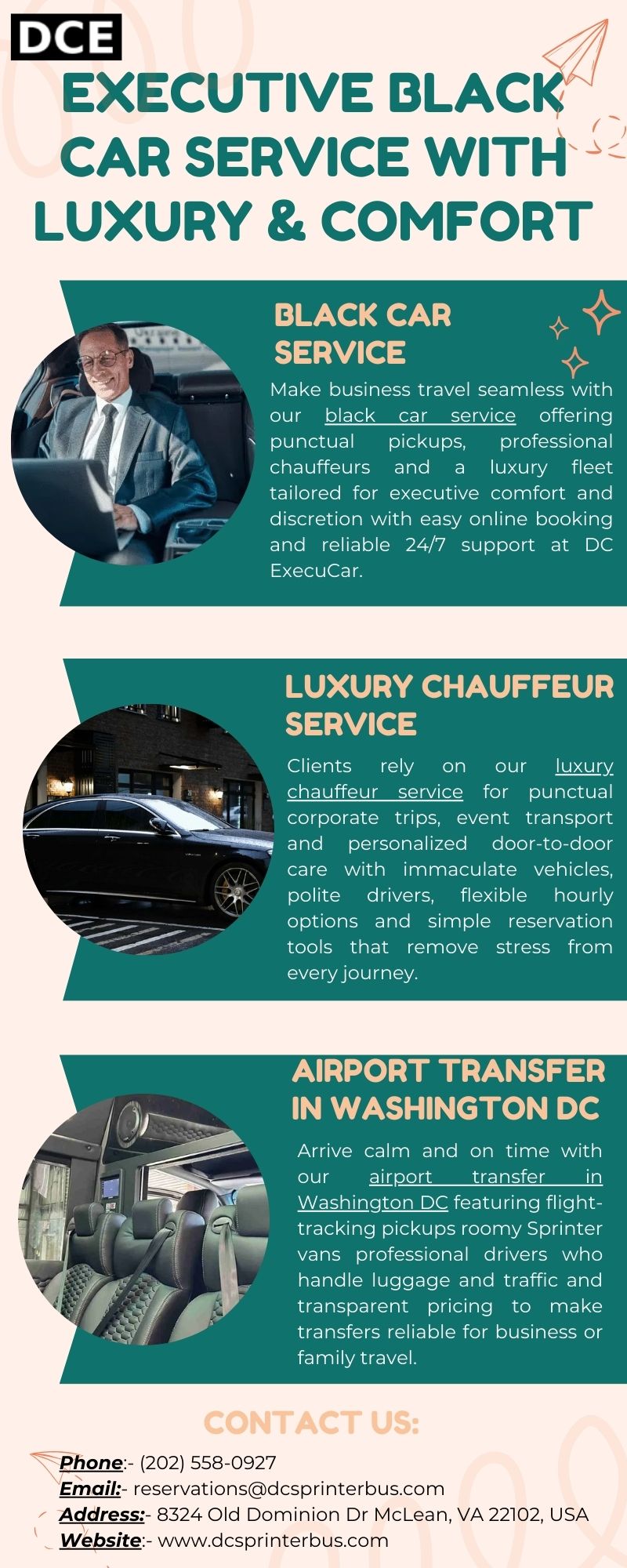 Executive black car service with luxury & Comfort