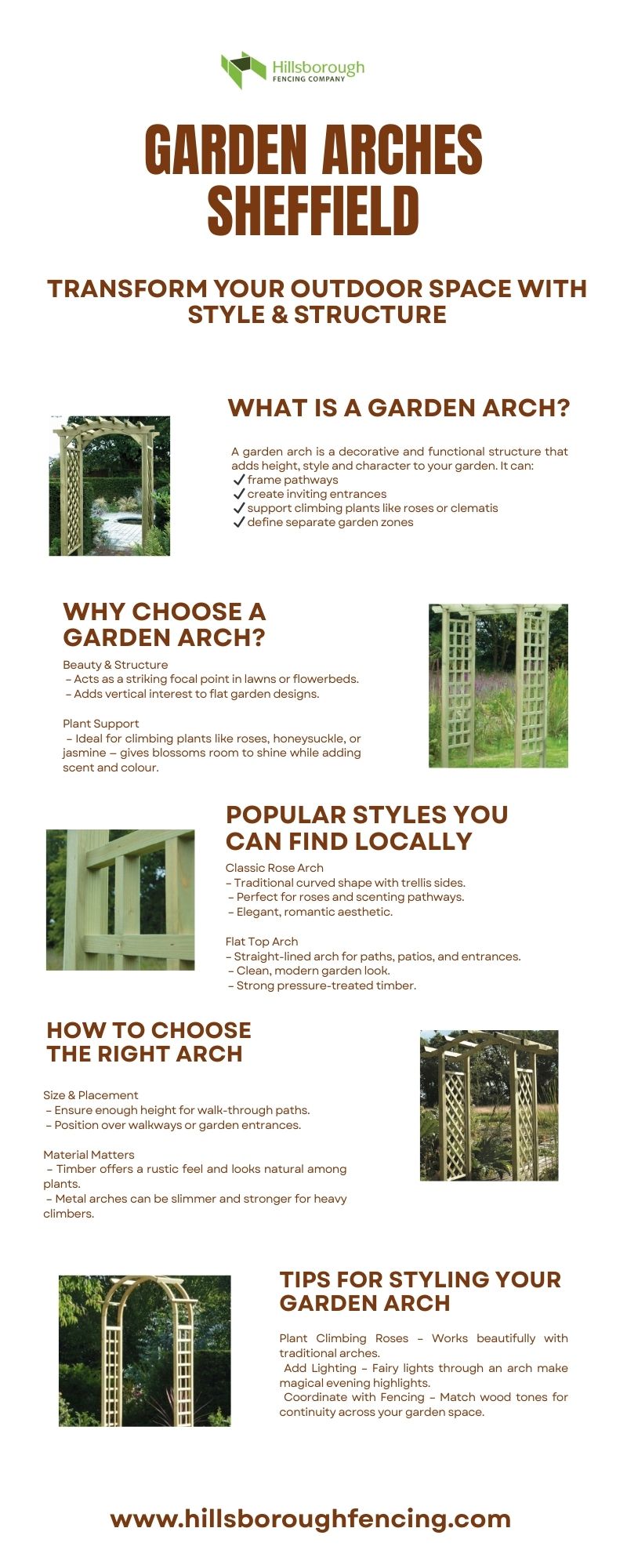 Premium Garden Arches in Sheffield | Hillsborough Fencing UK