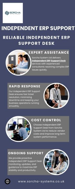 Independent ERP Support Desk by Sorcha System Ltd