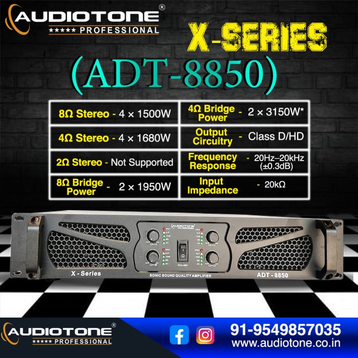 Audiotone X-Series ADT-8850 | High Power Professional DJ Speaker