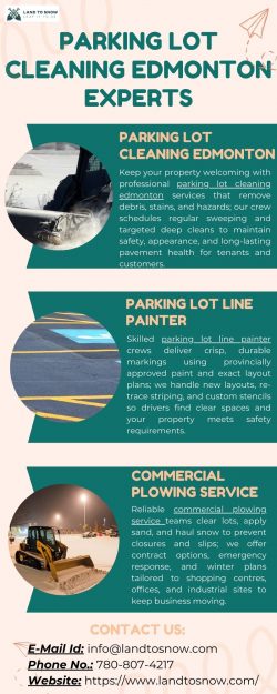 Parking Lot Cleaning Edmonton Experts