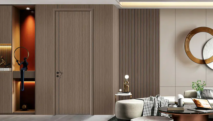 Interior Decorative MDF PVC Laminated Wood Door
