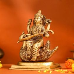 Saraswati Maa Murti for Home Temple | Vedansh Craft