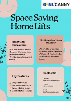 Space-Saving Home Lifts