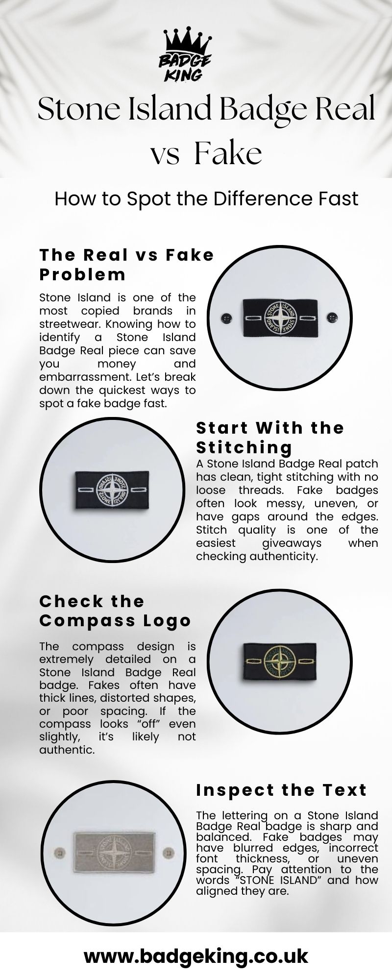 Stone Island Badge Real vs Fake: How to Spot the Difference Fast