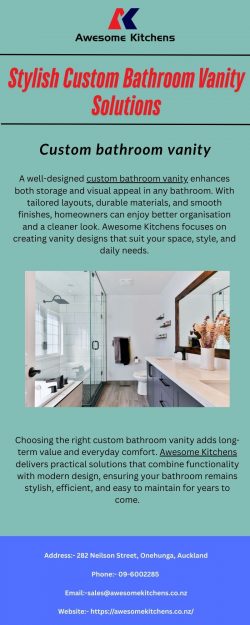 Stylish Custom Bathroom Vanity Solutions