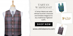 Classic Tartan Waistcoat for Highland Wear