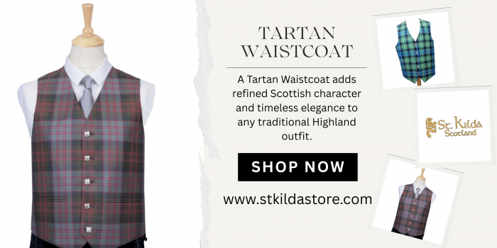 Classic Tartan Waistcoat for Highland Wear