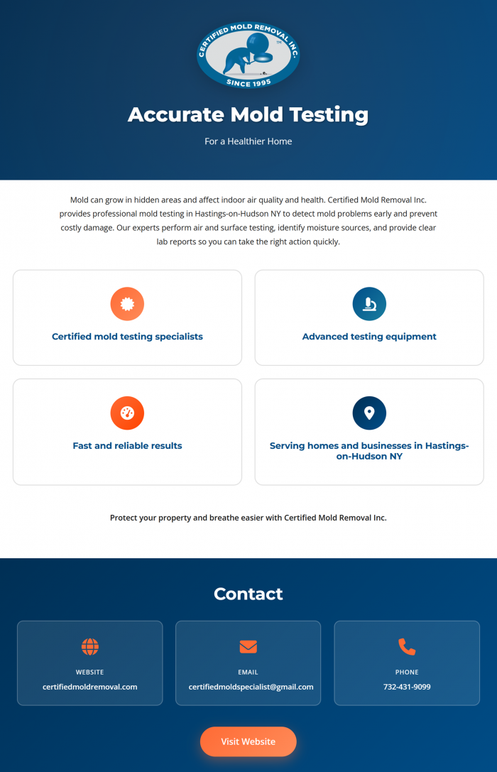 Trusted Mold Testing Services in Hudson County, NJ
