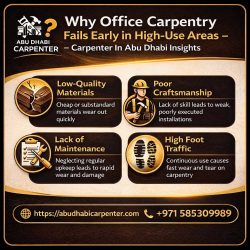Office Carpentry Fails Early in High-Use Areas – Carpenter Abu Dhabi Insights”