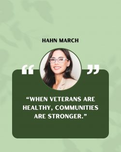 Hahn March on Why Healthy Veterans Build Stronger Communities